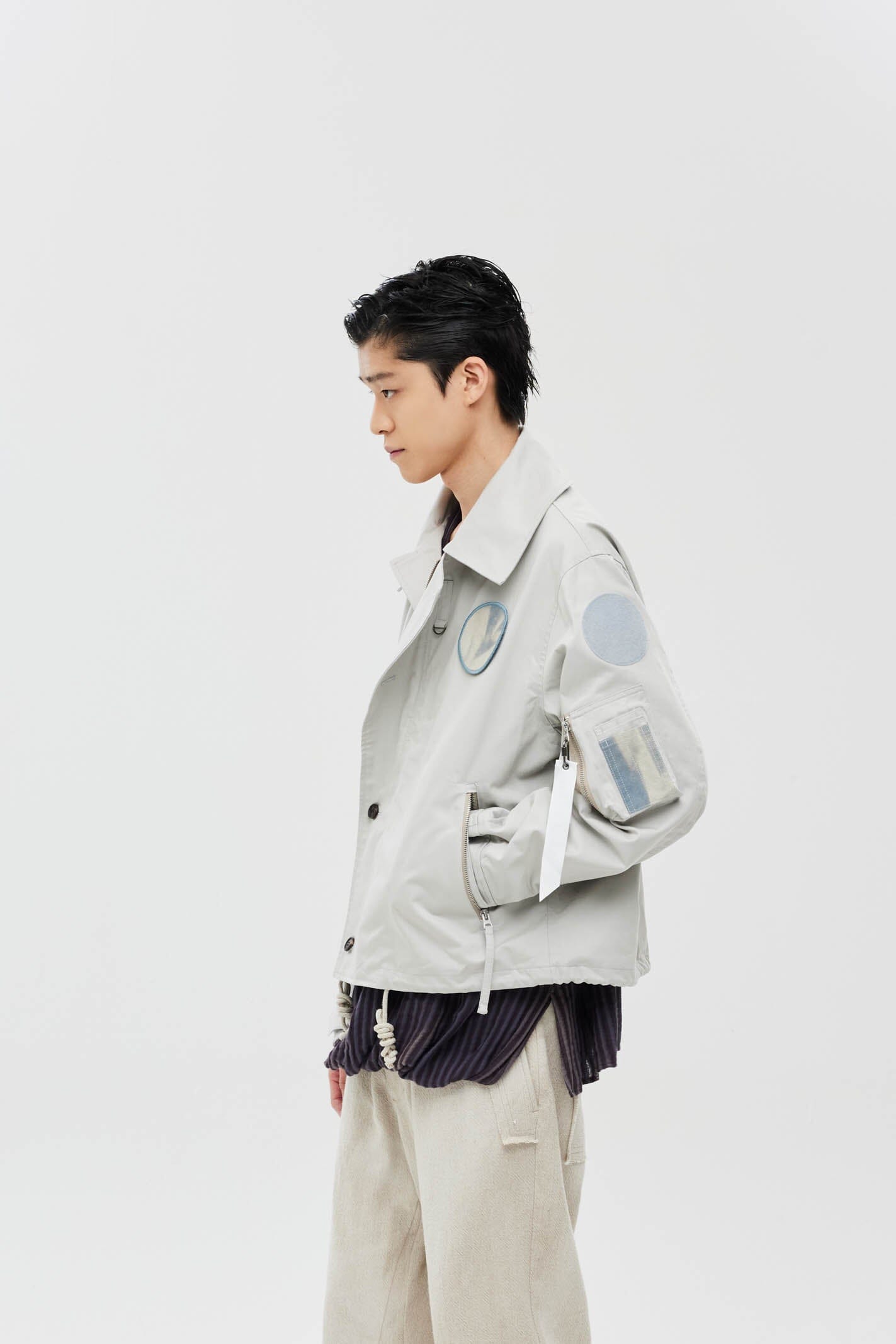 JIYONG KIM X ALPHA SUN BLEACHED WIDE COLLAR UTILITY Alpha Industries 