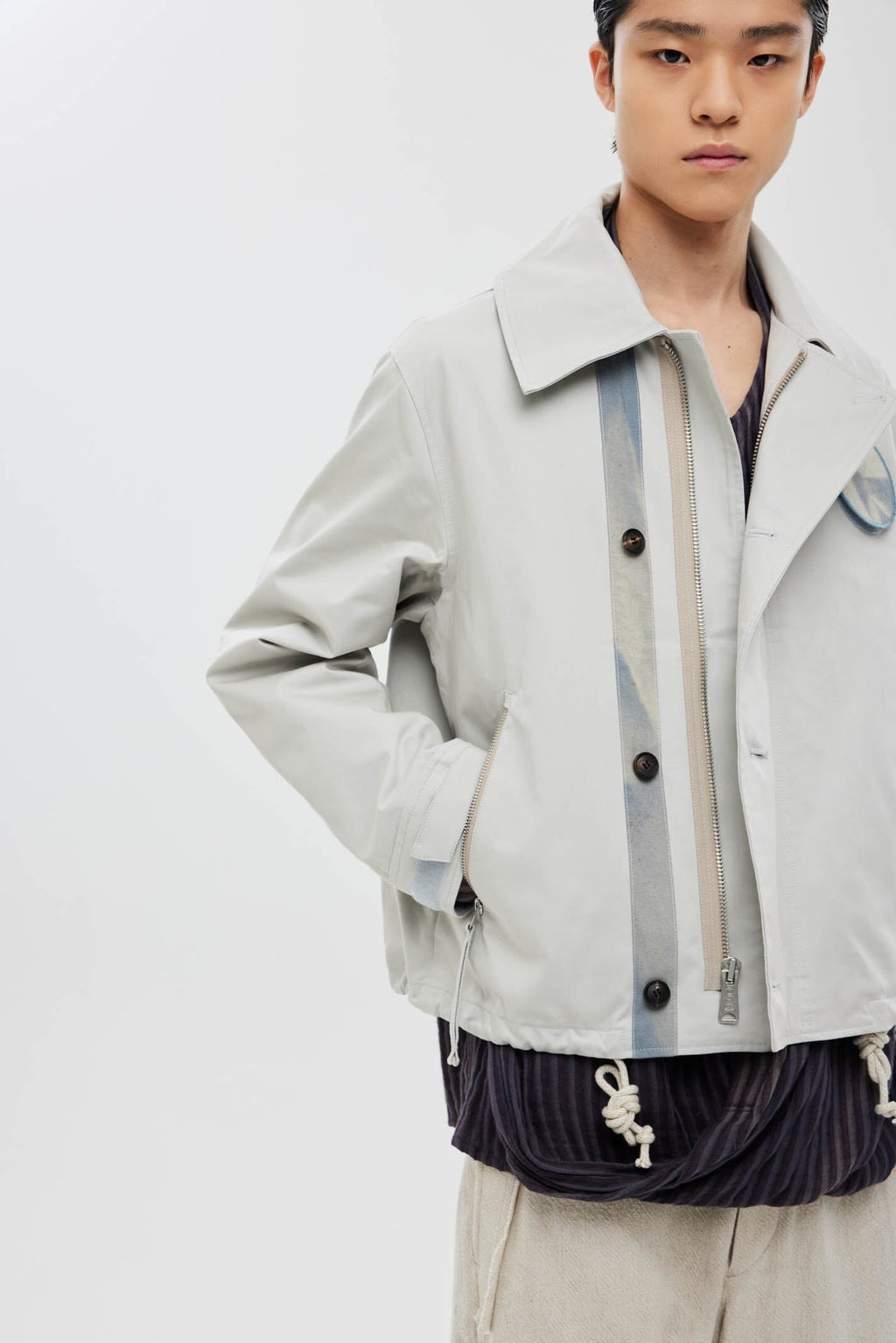 JIYONG KIM X ALPHA SUN BLEACHED WIDE COLLAR UTILITY Alpha Industries 