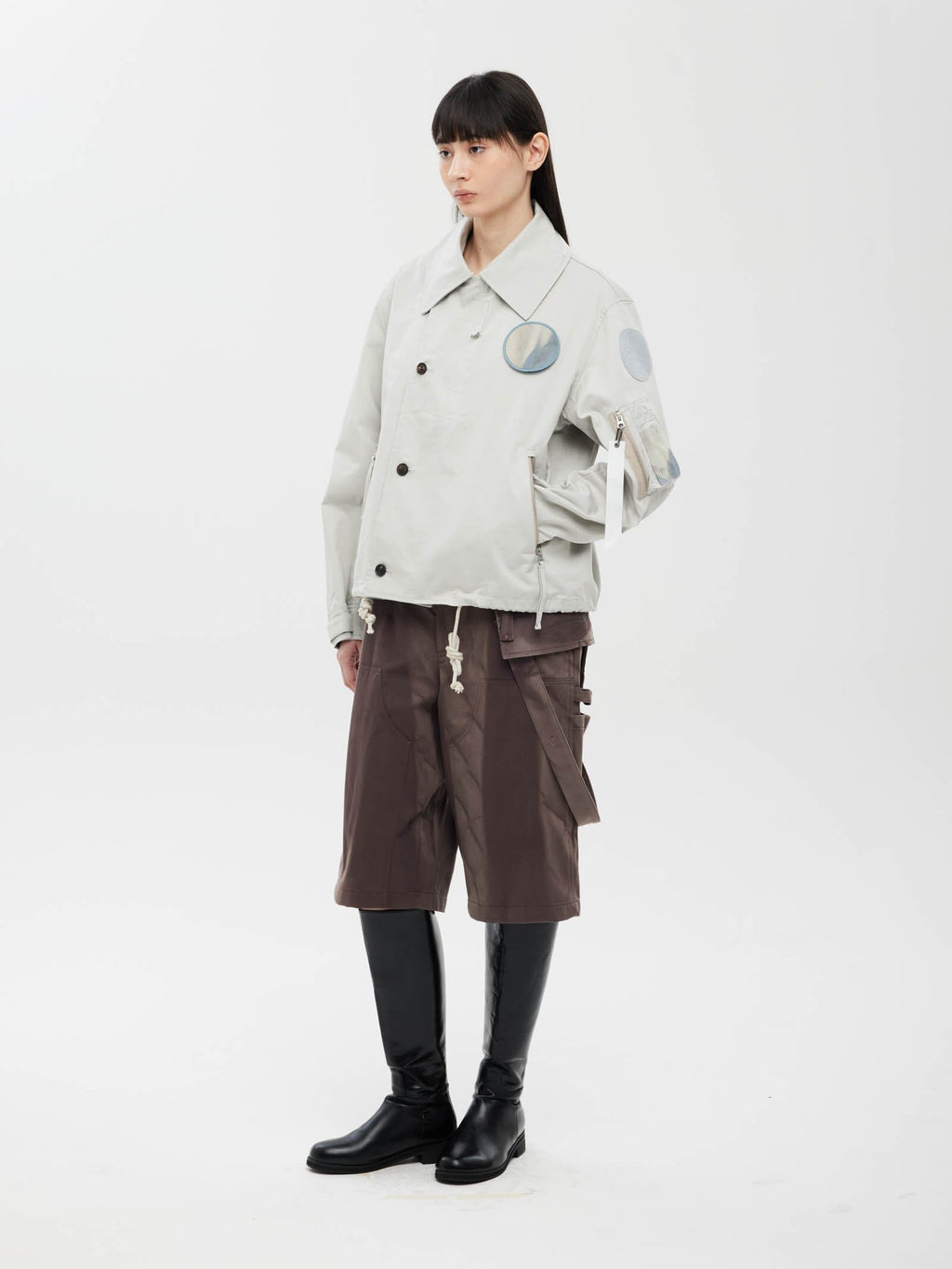 JIYONG KIM X ALPHA SUN BLEACHED WIDE COLLAR UTILITY Alpha Industries 