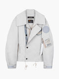 JIYONG KIM X ALPHA SUN BLEACHED WIDE COLLAR UTILITY Alpha Industries LIGHT GRAY S 