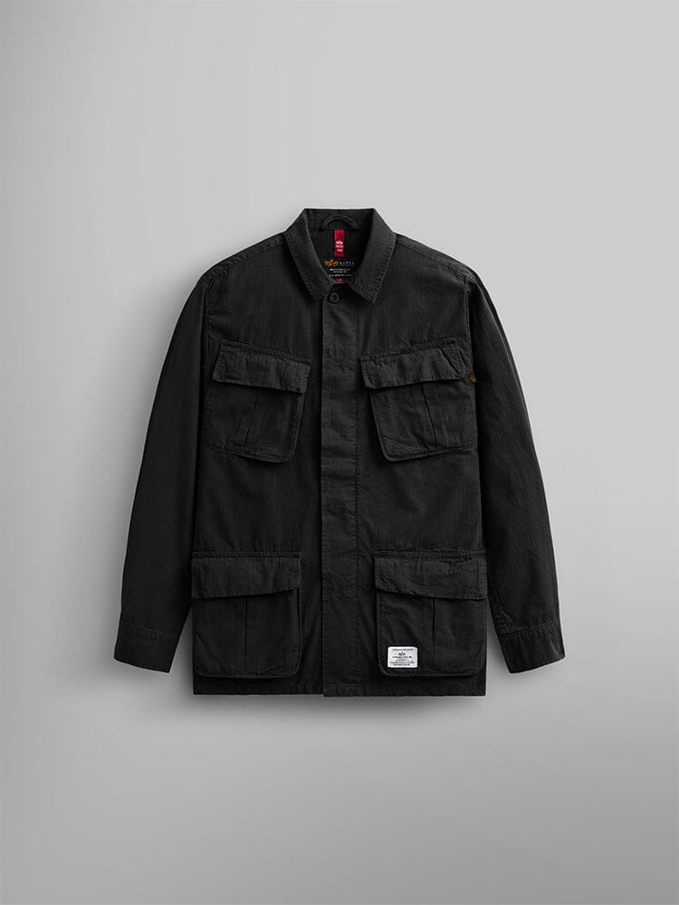 JUNGLE FATIGUE SHIRT JACKET OUTERWEAR Alpha Industries, Inc. BLACK XS 