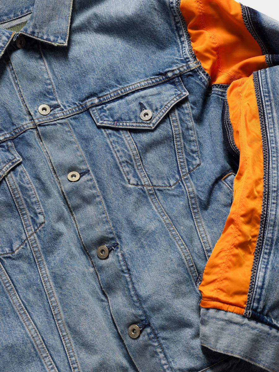 JUNYA WANTANABE X ALPHA DECONSTRUCTED MA-1 BOMBER JACKET COLLAB JUNYA WANTANABE 