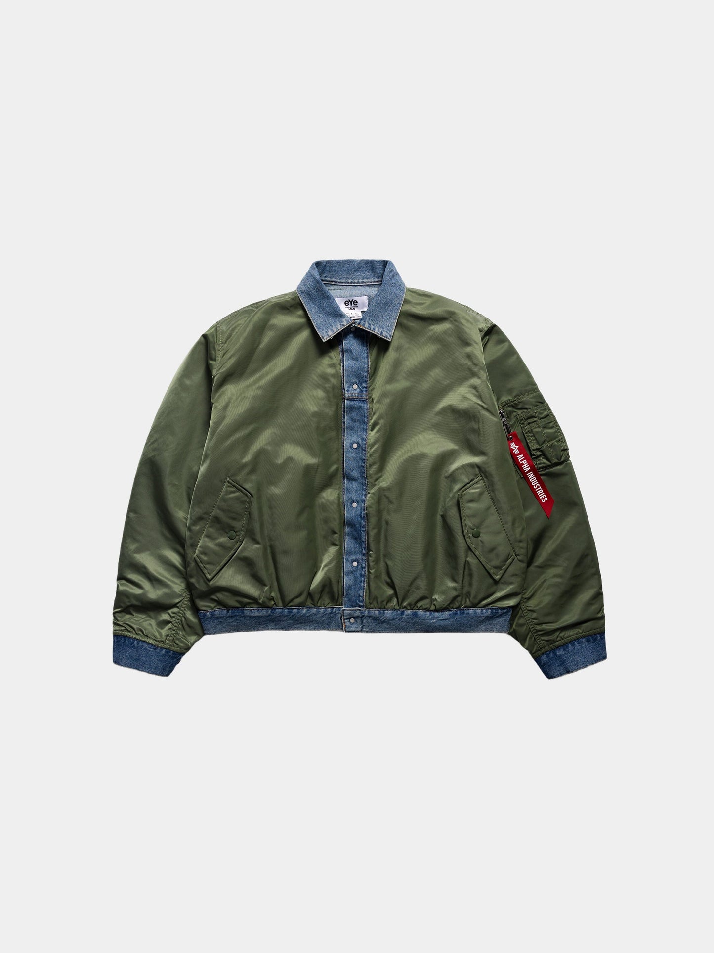 JUNYA WANTANABE X ALPHA DECONSTRUCTED MA-1 BOMBER JACKET COLLAB JUNYA WANTANABE SAGE XS 