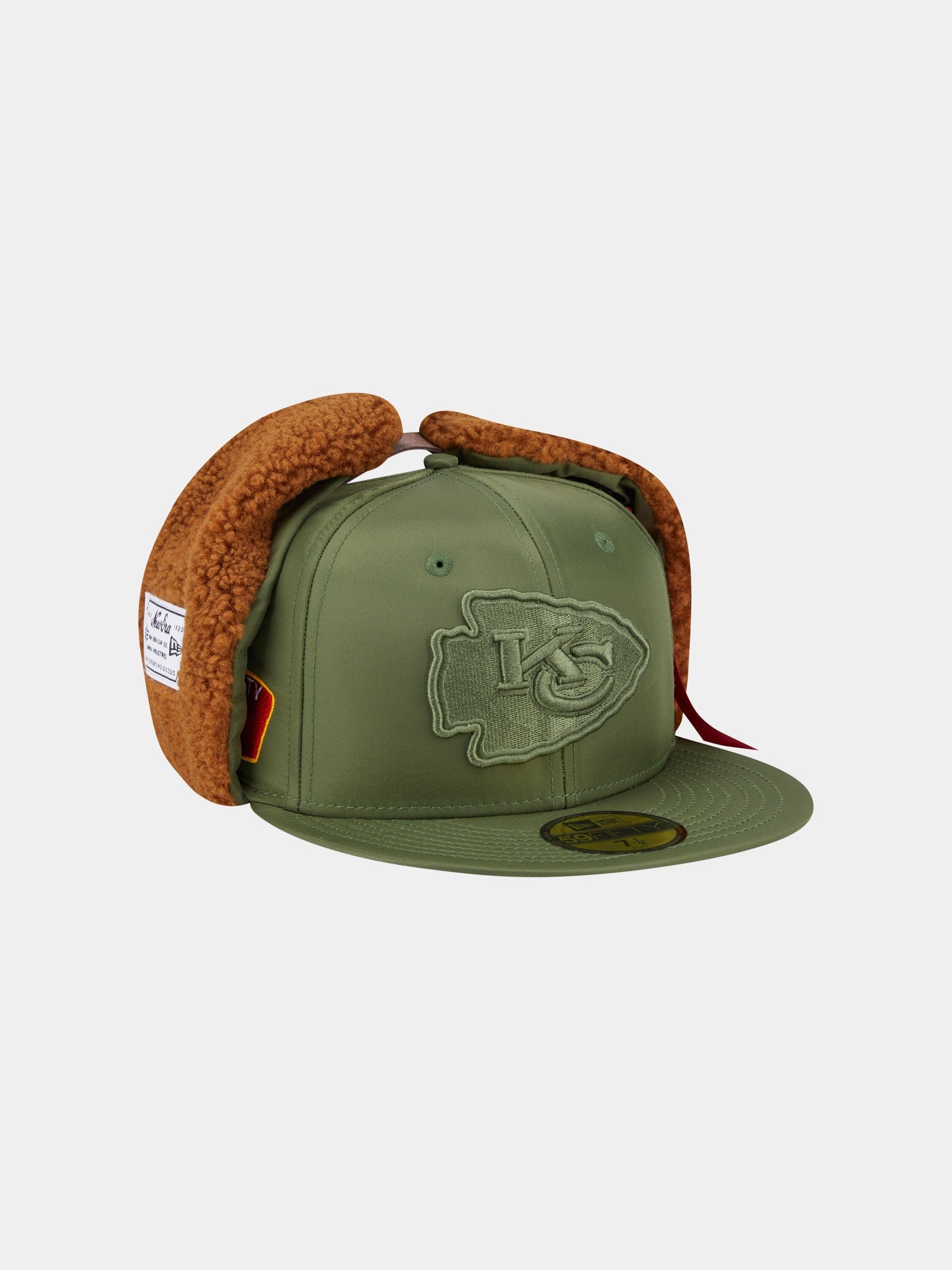 KANSAS CITY CHIEFS X ALPHA X NEW ERA 5950 DOG EAR CAP (GREEN) ACCESSORY Alpha Industries 