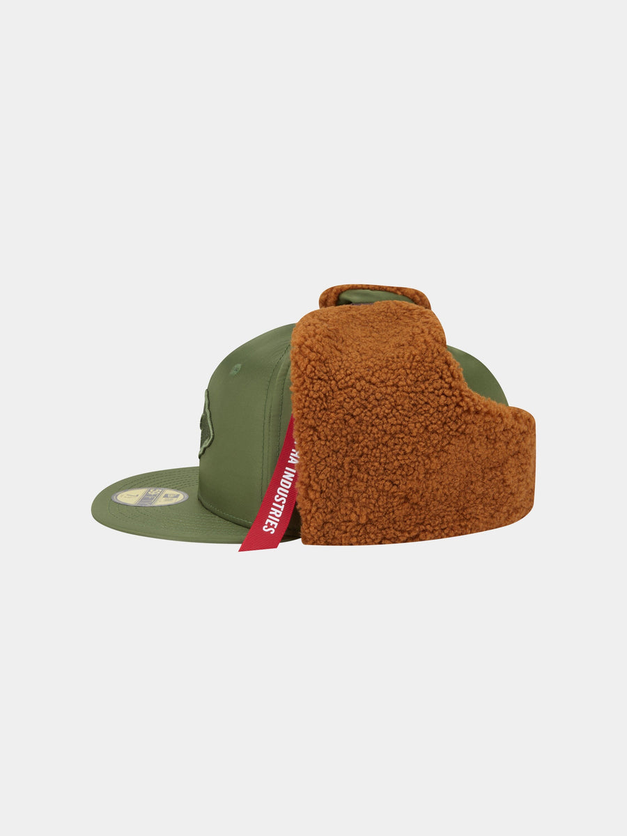 KANSAS CITY CHIEFS X ALPHA X NEW ERA 5950 DOG EAR CAP (GREEN) ACCESSORY Alpha Industries 