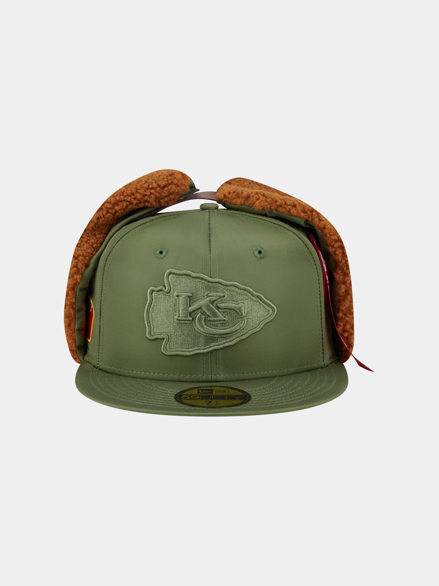 KANSAS CITY CHIEFS X ALPHA X NEW ERA 5950 DOG EAR CAP (GREEN) ACCESSORY Alpha Industries 