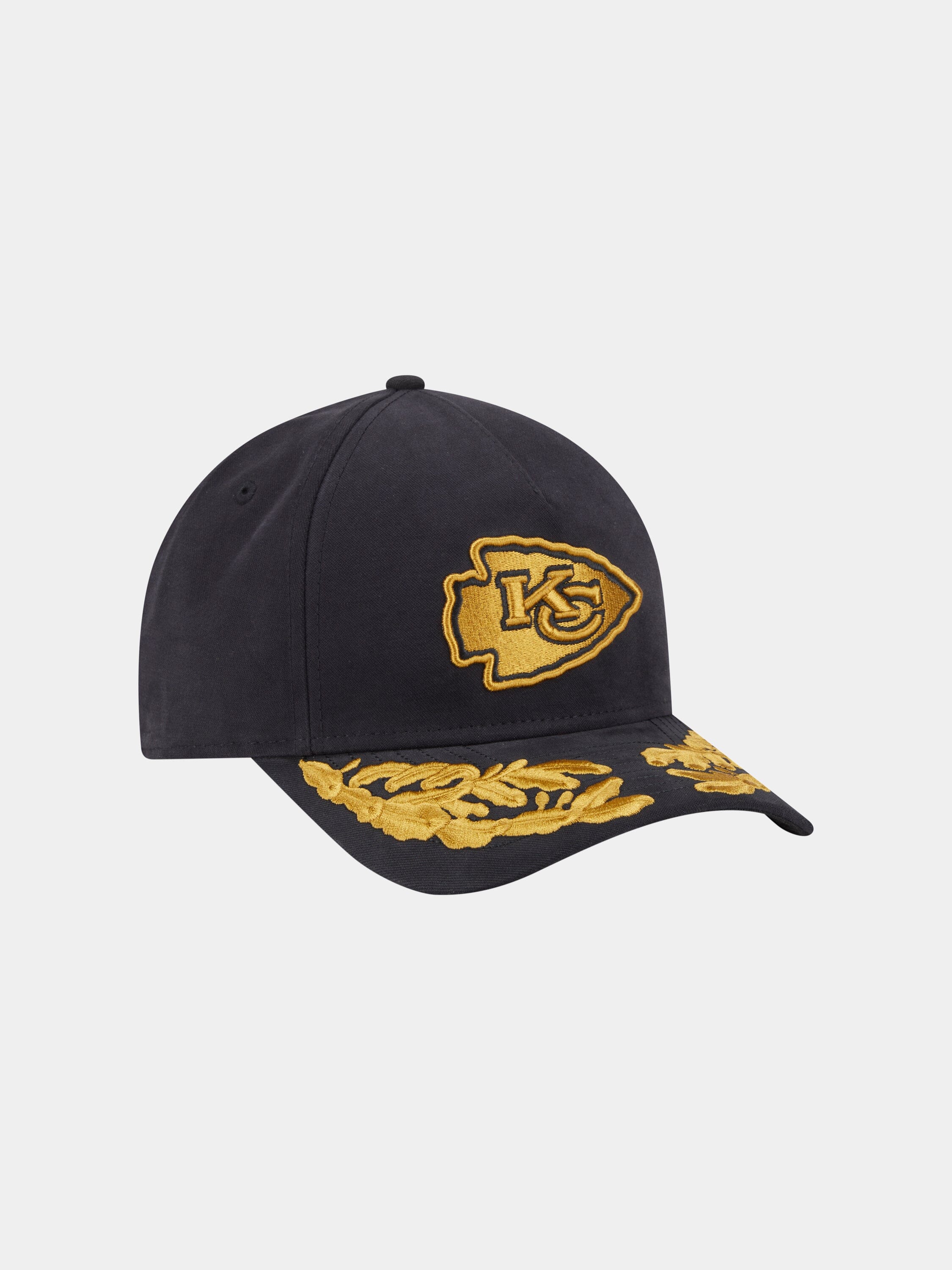 Kansas City Chiefs 940 Mc Cap by Alpha Industries, black adjustable cap with Chiefs logo and yellow embroidery on brim.