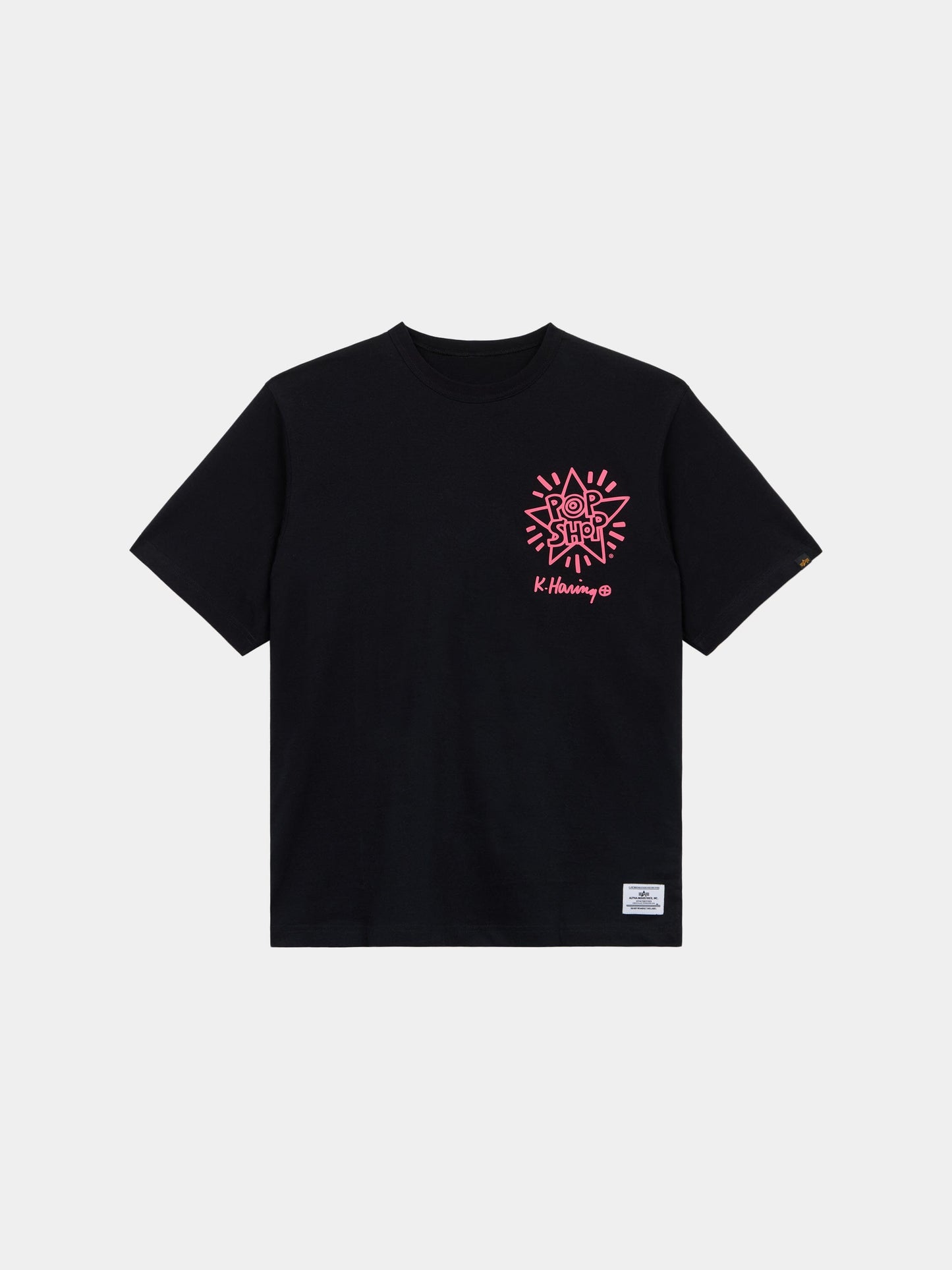 KEITH HARING X ALPHA GRAPHIC TEE DRAGON COLLAB Alpha Industries BLACK XS 