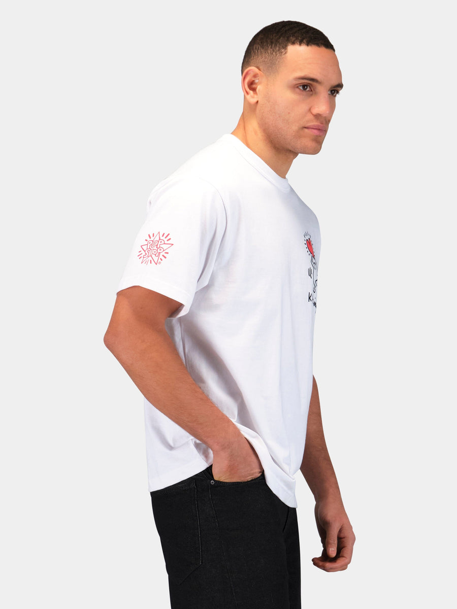 KEITH HARING X ALPHA GRAPHIC TEE "HEART MAN" COLLAB Alpha Industries 
