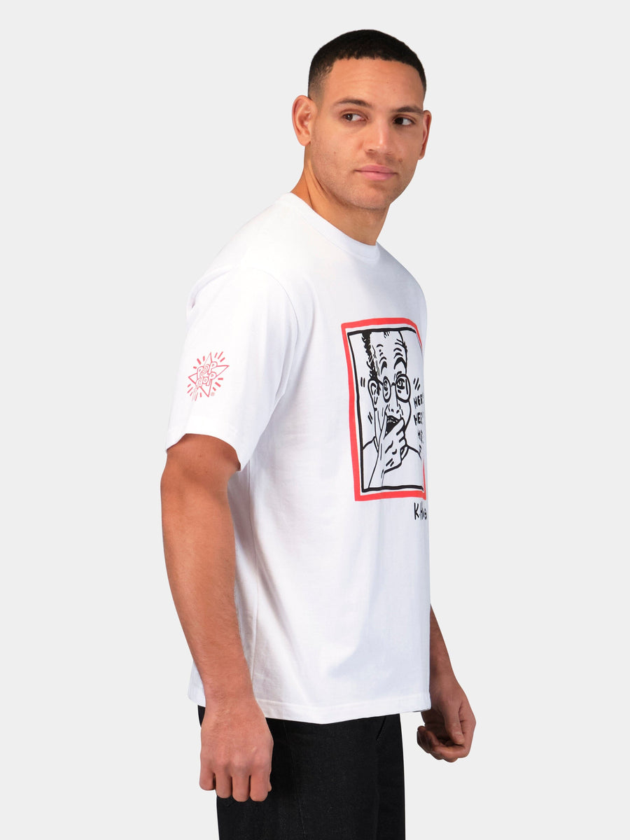 KEITH HARING X ALPHA GRAPHIC TEE "HEE HEE" COLLAB Alpha Industries 