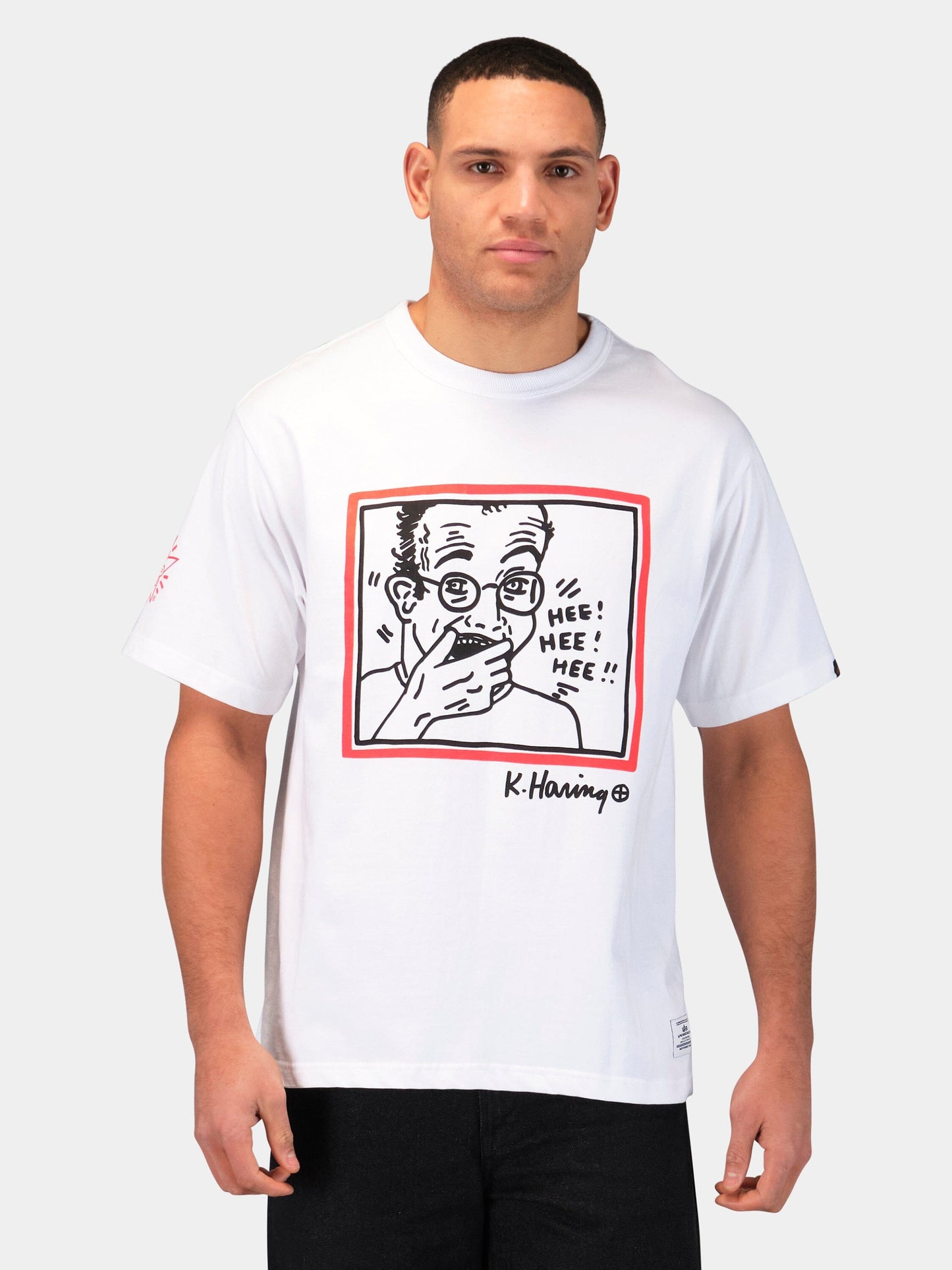 KEITH HARING X ALPHA GRAPHIC TEE "HEE HEE" COLLAB Alpha Industries 