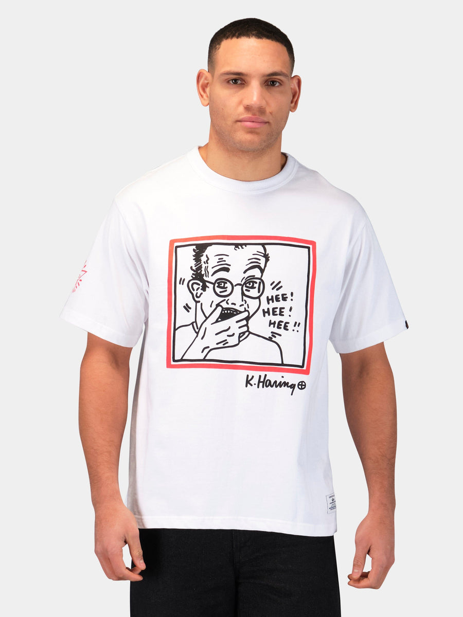 KEITH HARING X ALPHA GRAPHIC TEE "HEE HEE" COLLAB Alpha Industries 
