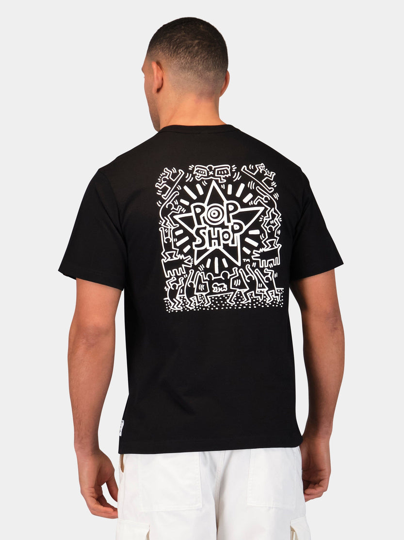 KEITH HARING X ALPHA GRAPHIC TEE POP SHOP COLLAB Alpha Industries 