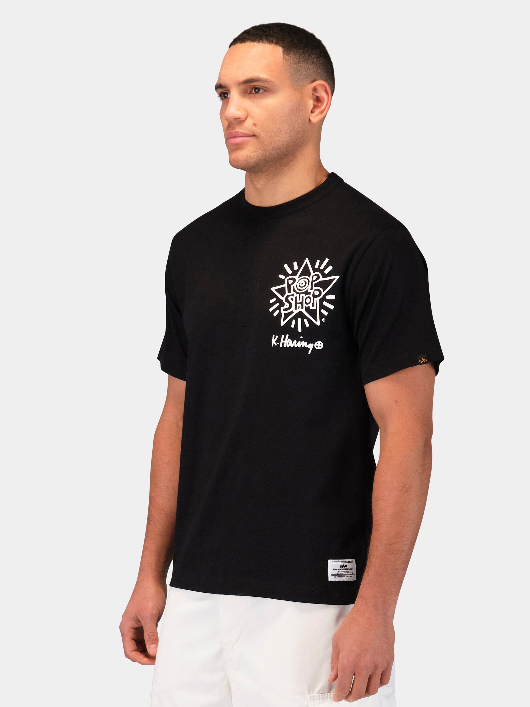 KEITH HARING X ALPHA GRAPHIC TEE POP SHOP COLLAB Alpha Industries 