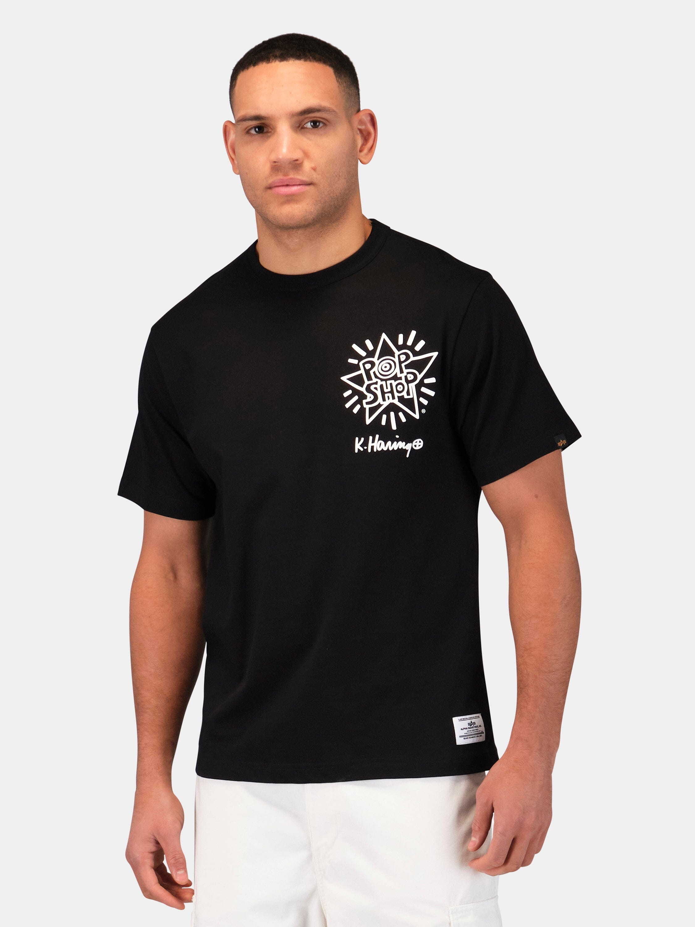 KEITH HARING X ALPHA GRAPHIC TEE POP SHOP COLLAB Alpha Industries 