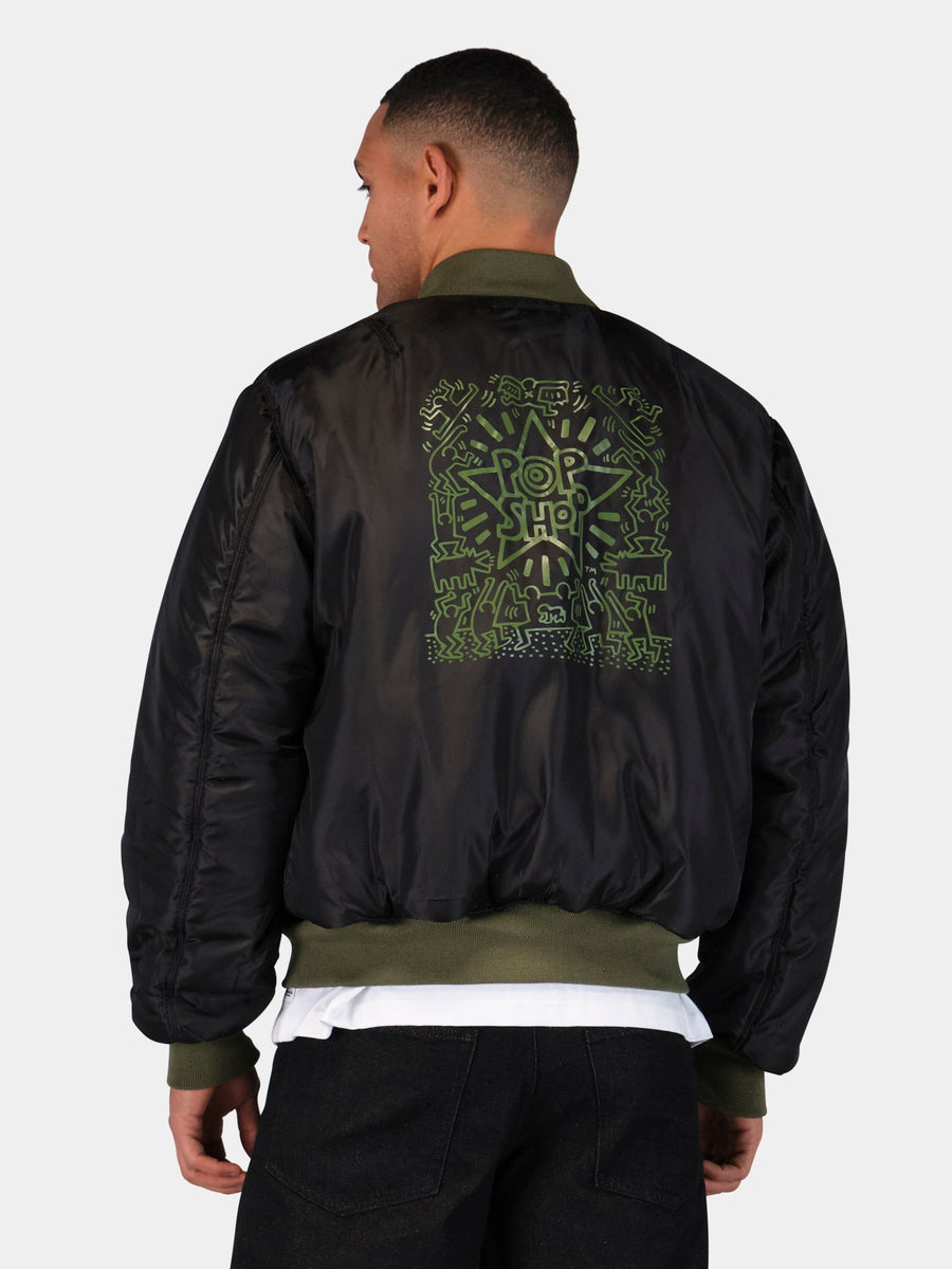 KEITH HARING X ALPHA MA-1 ALL REVERSIBLE COLLAB Alpha Industries 