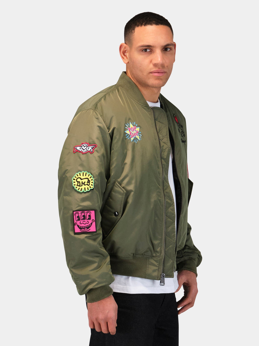 KEITH HARING X ALPHA MA-1 ALL REVERSIBLE COLLAB Alpha Industries 