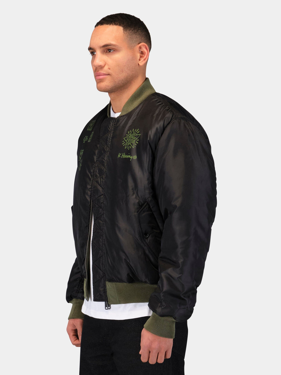 KEITH HARING X ALPHA MA-1 ALL REVERSIBLE COLLAB Alpha Industries 