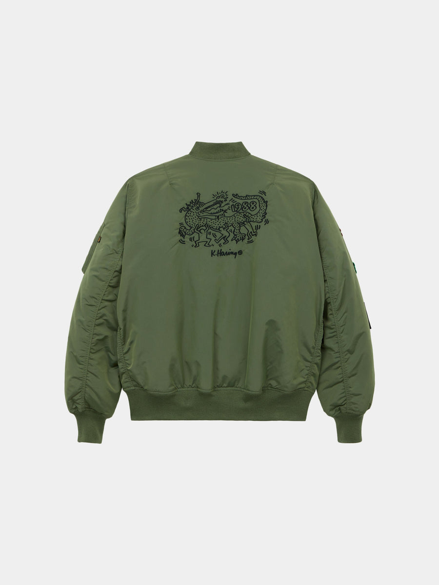 KEITH HARING X ALPHA MA-1 ALL REVERSIBLE COLLAB Alpha Industries 