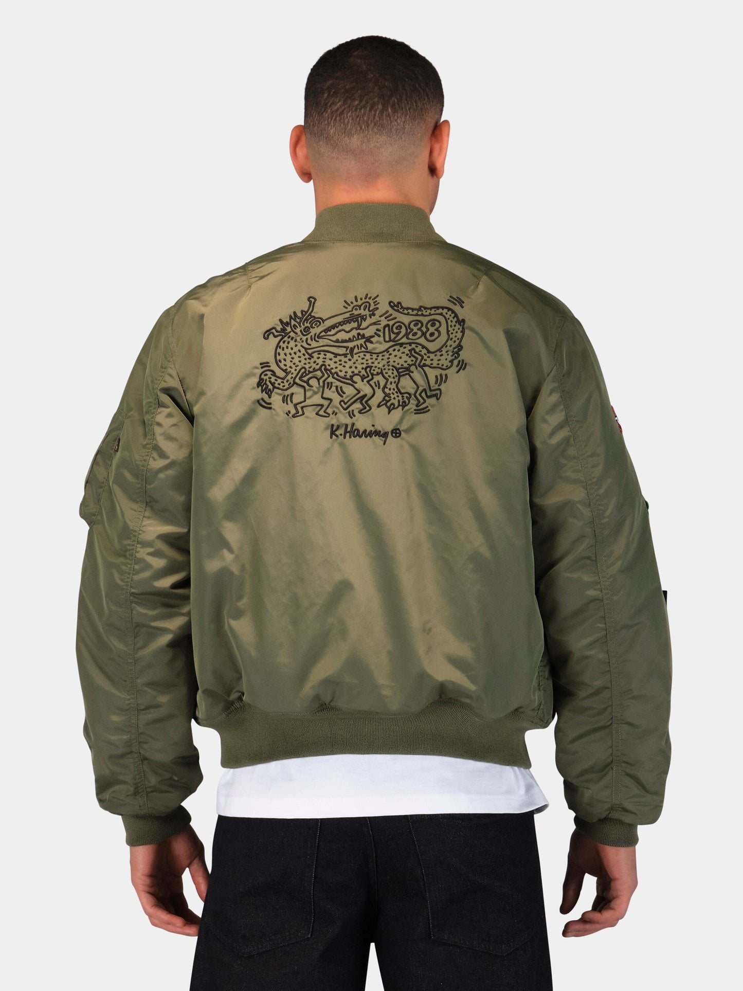 KEITH HARING X ALPHA MA-1 ALL REVERSIBLE COLLAB Alpha Industries 