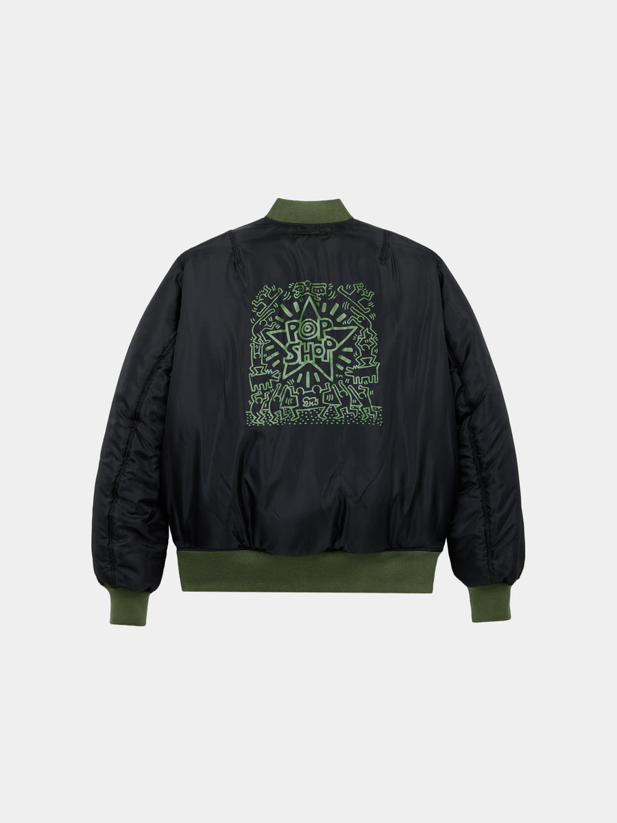 KEITH HARING X ALPHA MA-1 ALL REVERSIBLE COLLAB Alpha Industries 