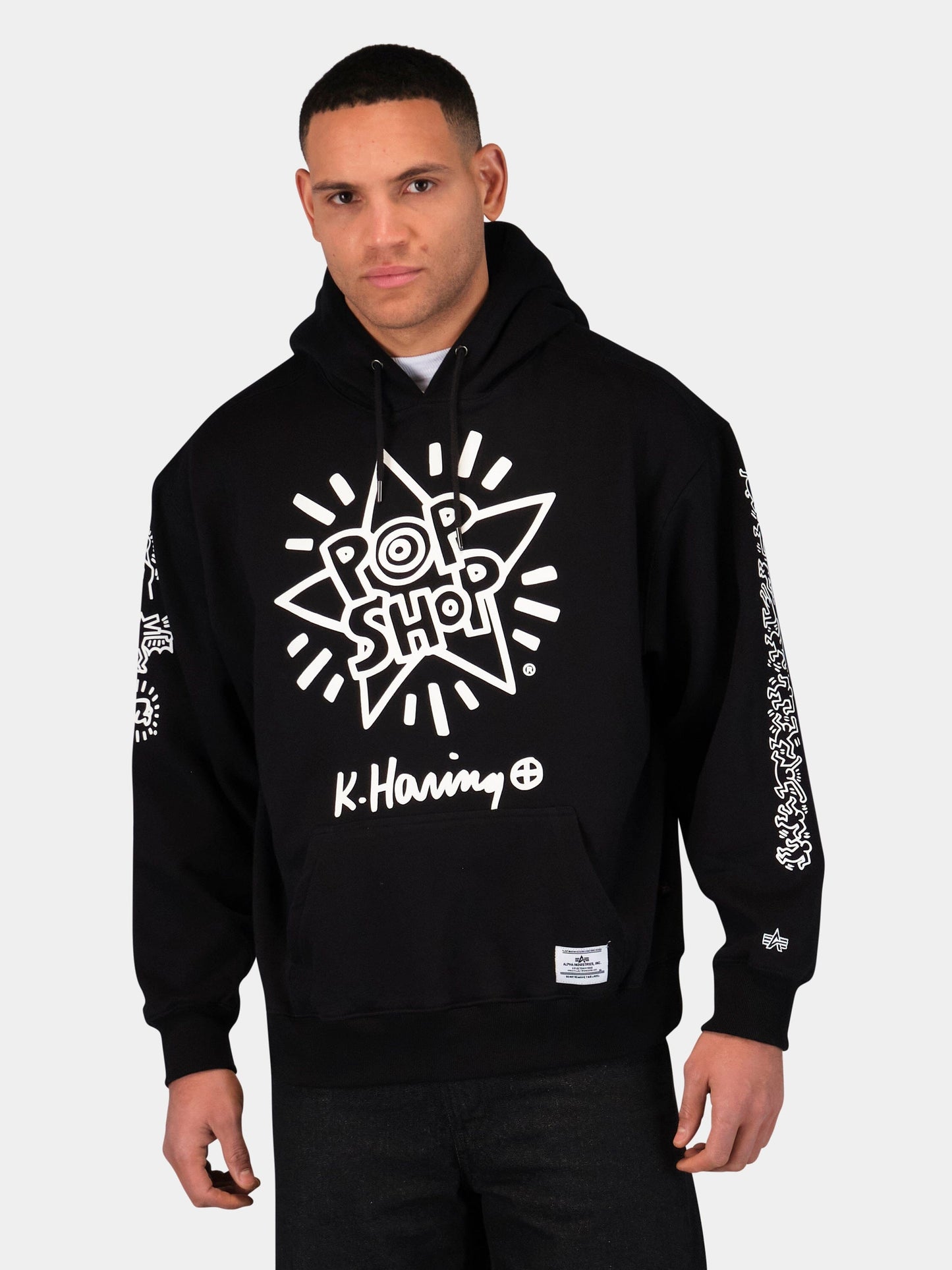 KEITH HARING X ALPHA NEW YORK GRAPHIC HOODIE COLLAB Alpha Industries 