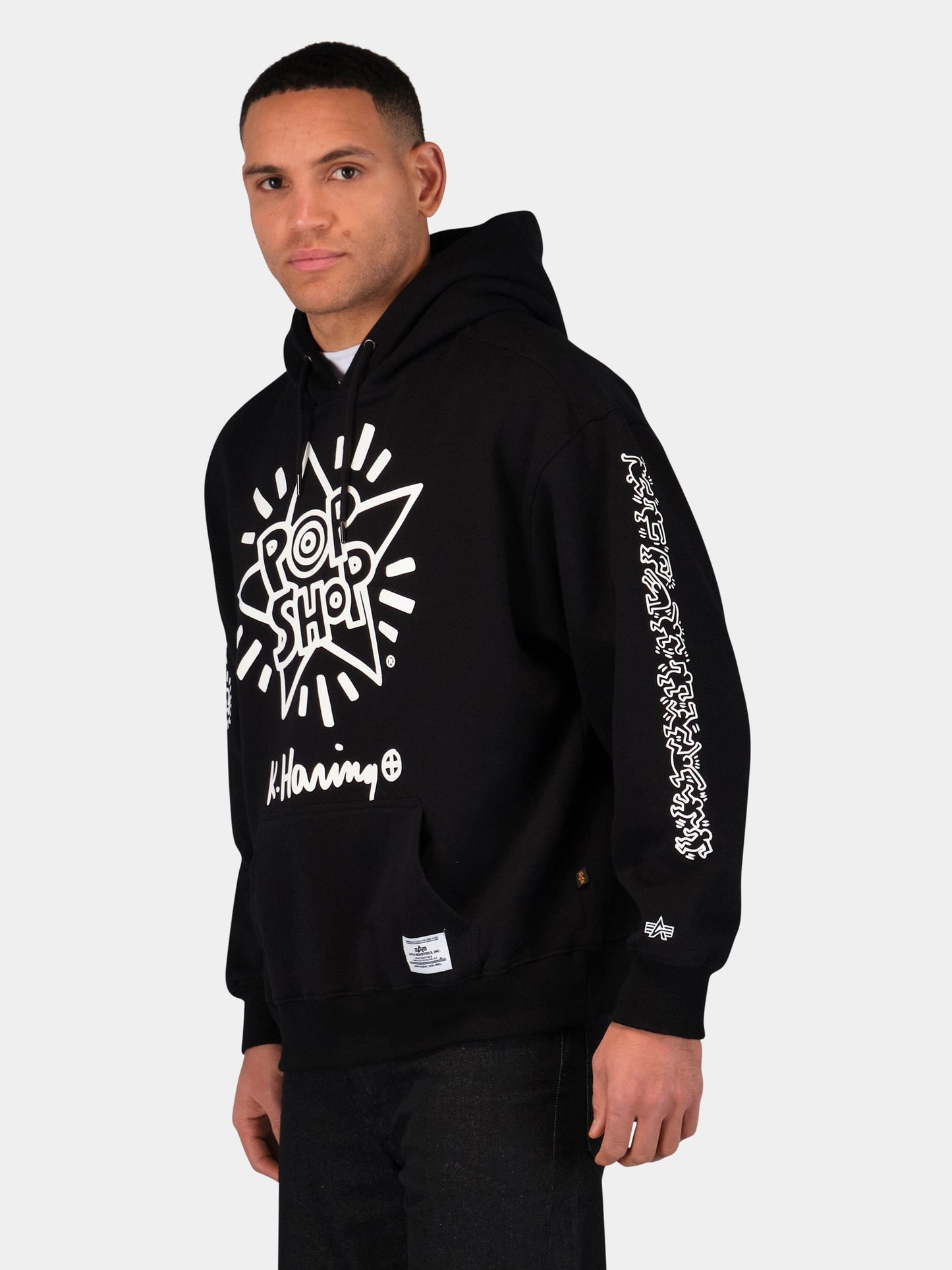 KEITH HARING X ALPHA NEW YORK GRAPHIC HOODIE COLLAB Alpha Industries 