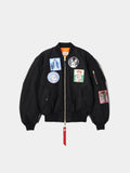 KIDILL X ALPHA BABYART MA-1 BOMBER JACKET FLIGHT Alpha Industries BLACK M 