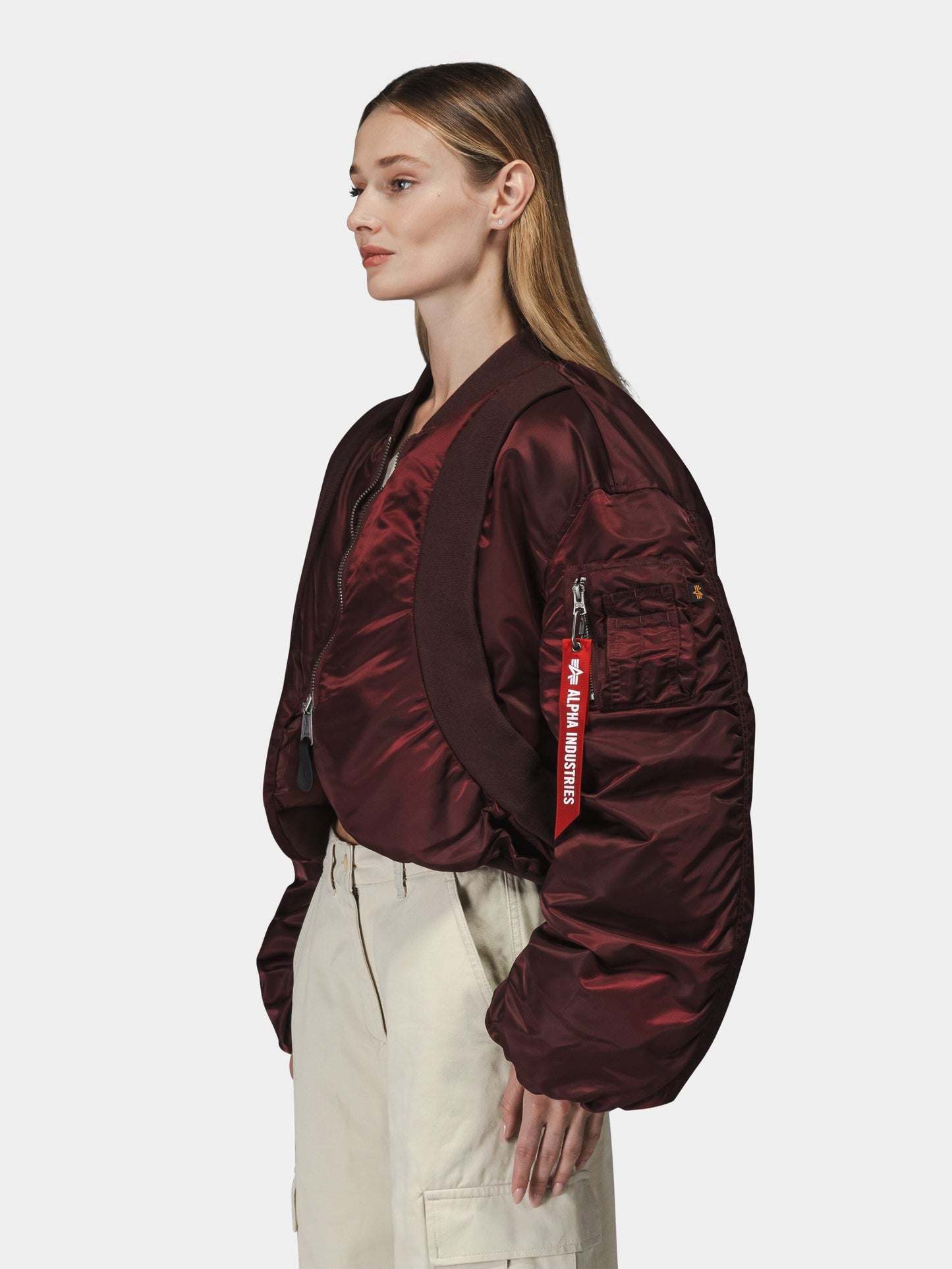 KNIT RIB MA-1 FLIGHT JACKET WOMENS OUTERWEAR Alpha Industries 