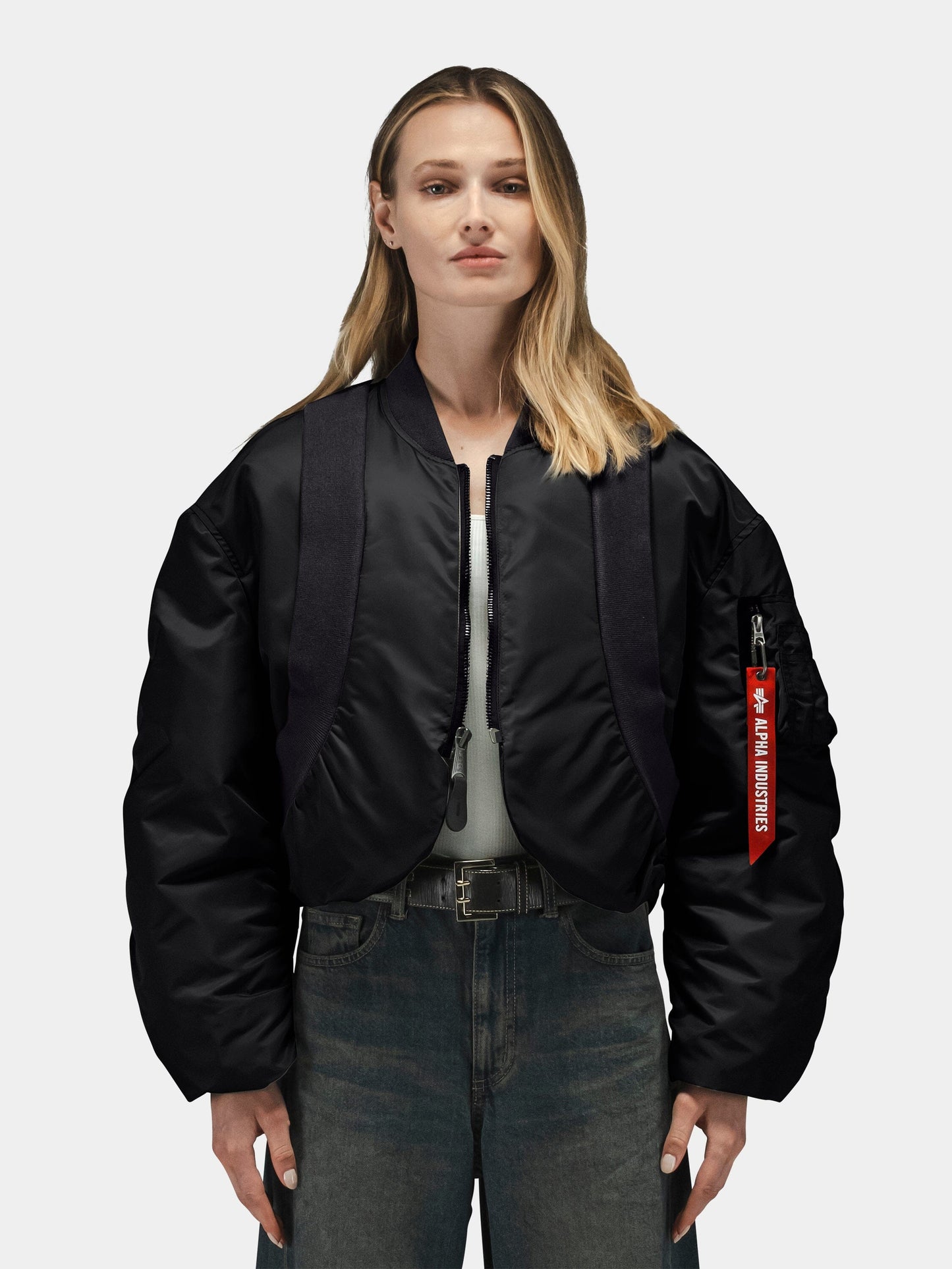 KNIT RIB MA-1 FLIGHT JACKET WOMENS OUTERWEAR Alpha Industries 