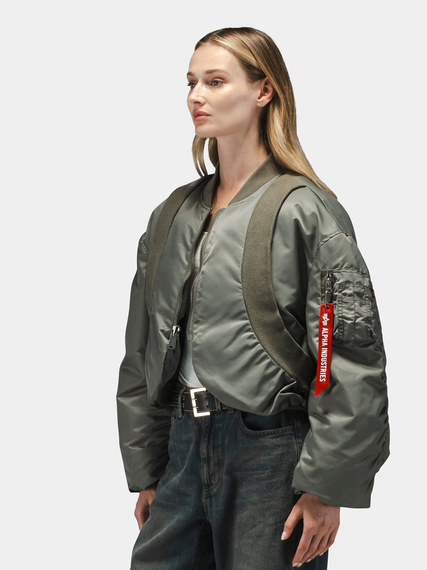 KNIT RIB MA-1 FLIGHT JACKET WOMENS OUTERWEAR Alpha Industries 