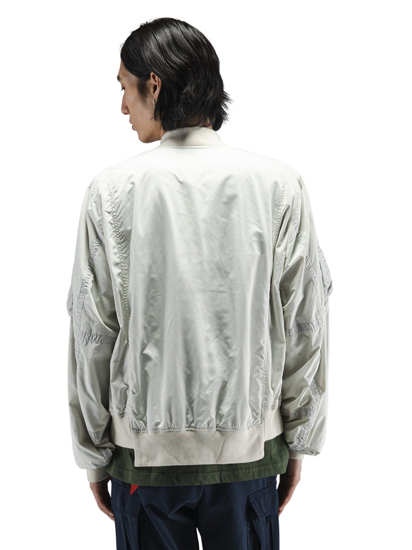 Alpha Industries L-2b Paratrooper Flight Jacket, dark color, zip closure.