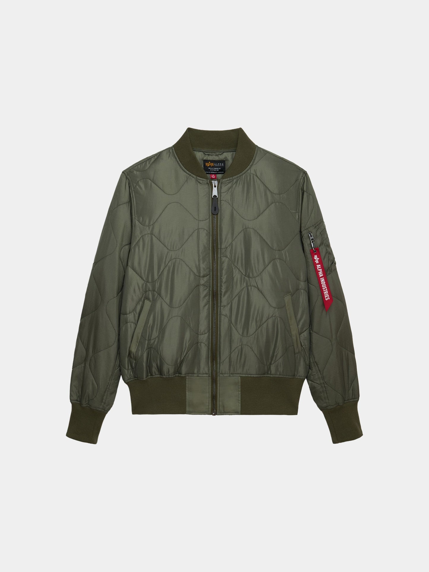 L-2B RELAXED QUILTED FLIGHT JACKET OUTERWEAR Alpha Industries OG-107 GREEN XXS 