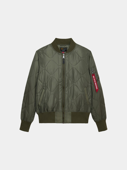 L-2B RELAXED QUILTED FLIGHT JACKET OUTERWEAR Alpha Industries OG-107 GREEN XXS 