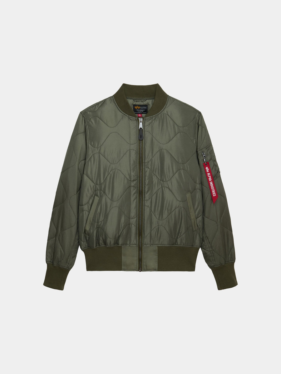 L-2B RELAXED QUILTED FLIGHT JACKET OUTERWEAR Alpha Industries OG-107 GREEN XXS 