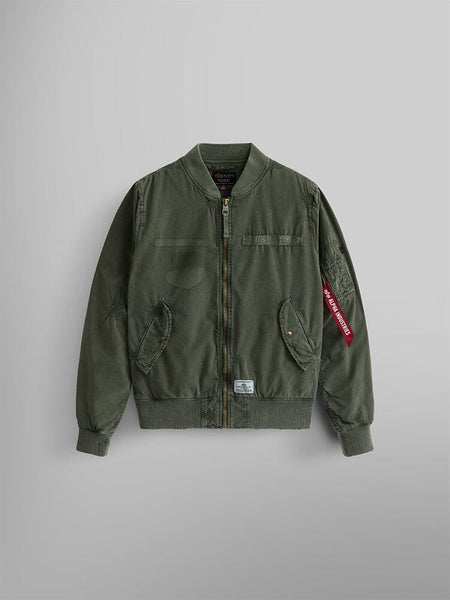 L-2B RIP AND REPAIR BOMBER JACKET OUTERWEAR Alpha Industries OG-107 GREEN XS 