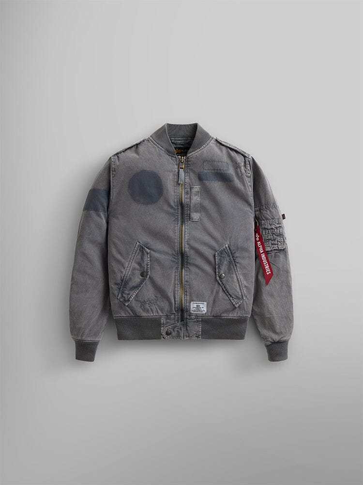 L-2B RIP AND REPAIR BOMBER JACKET W OUTERWEAR Alpha Industries AIRCRAFT GRAY XS 