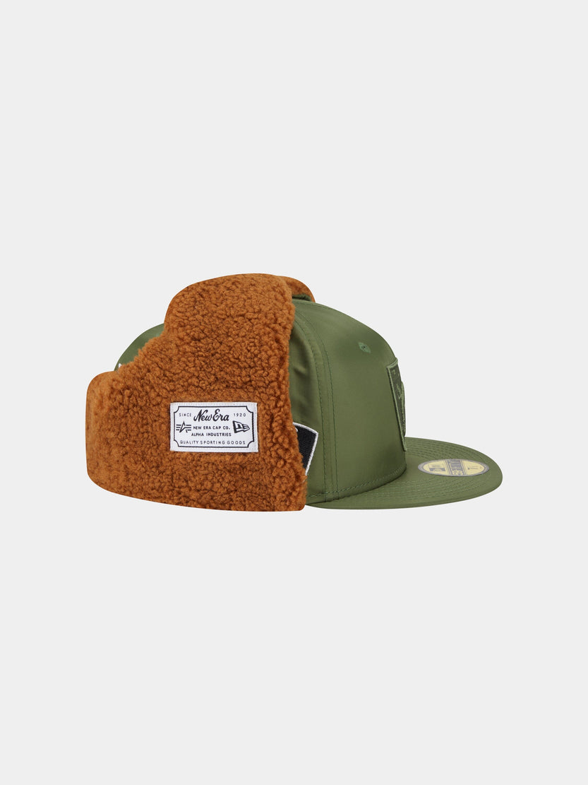 LAS VEGAS RAIDERS X ALPHA X NEW ERA 5950 DOG EAR CAP (GREEN) ACCESSORY Alpha Industries 