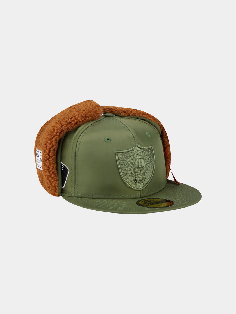 LAS VEGAS RAIDERS X ALPHA X NEW ERA 5950 DOG EAR CAP (GREEN) ACCESSORY Alpha Industries 