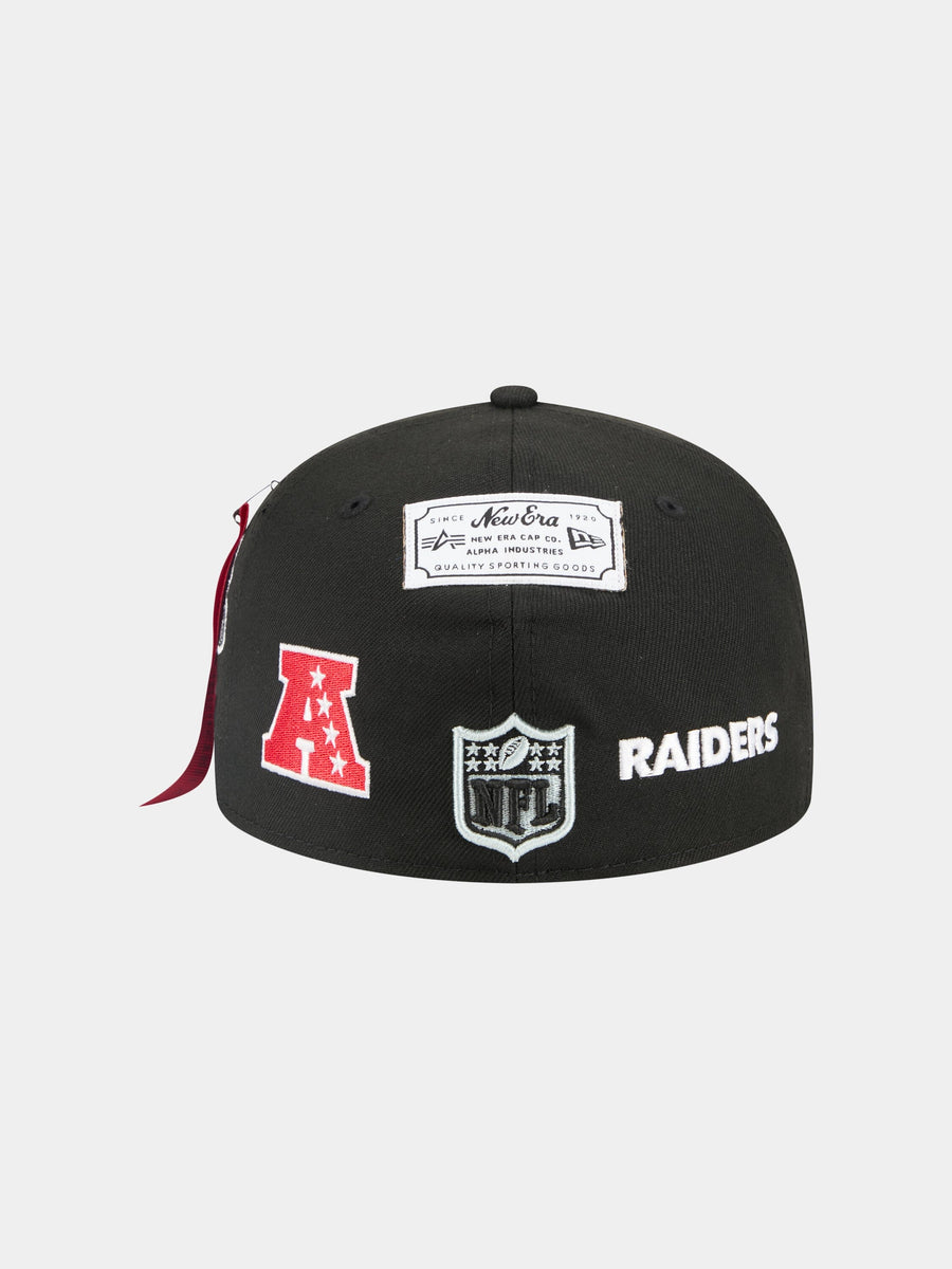LAS VEGAS RAIDERS X ALPHA X NEW ERA 59FIFTY FITTED CAP ACCESSORY Alpha Industries 