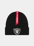 LAS VEGAS RAIDERS X ALPHA X NEW ERA SHORT CUFF BEANIE ACCESSORY Alpha Industries BLACK O/S 