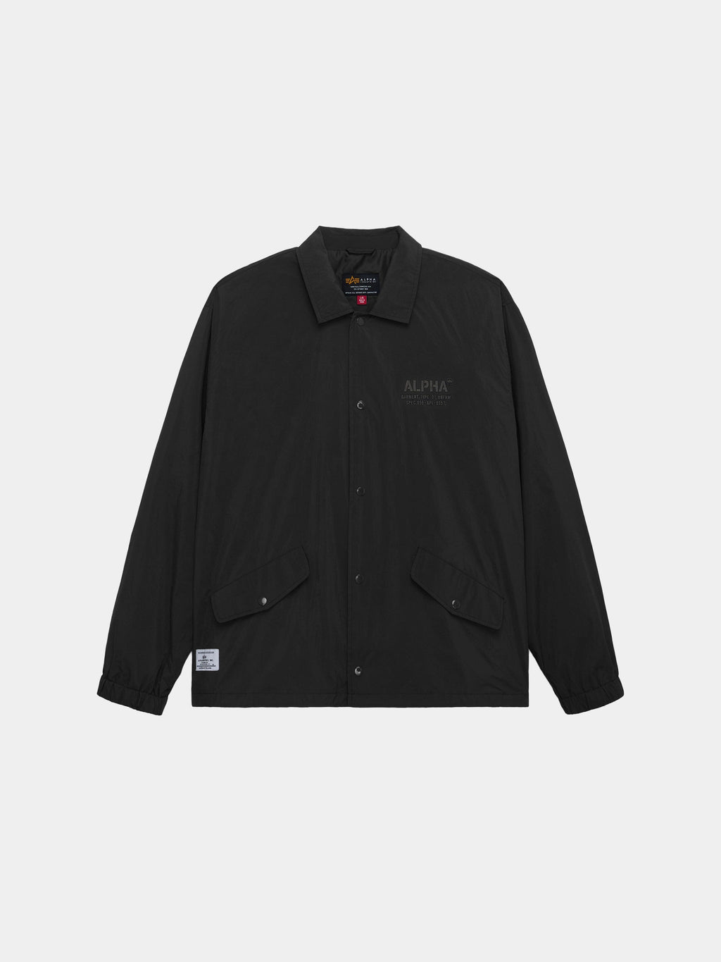 LIGHTWEIGHT RELAXED COACHES JACKET OUTERWEAR Alpha Industries BLACK XS 