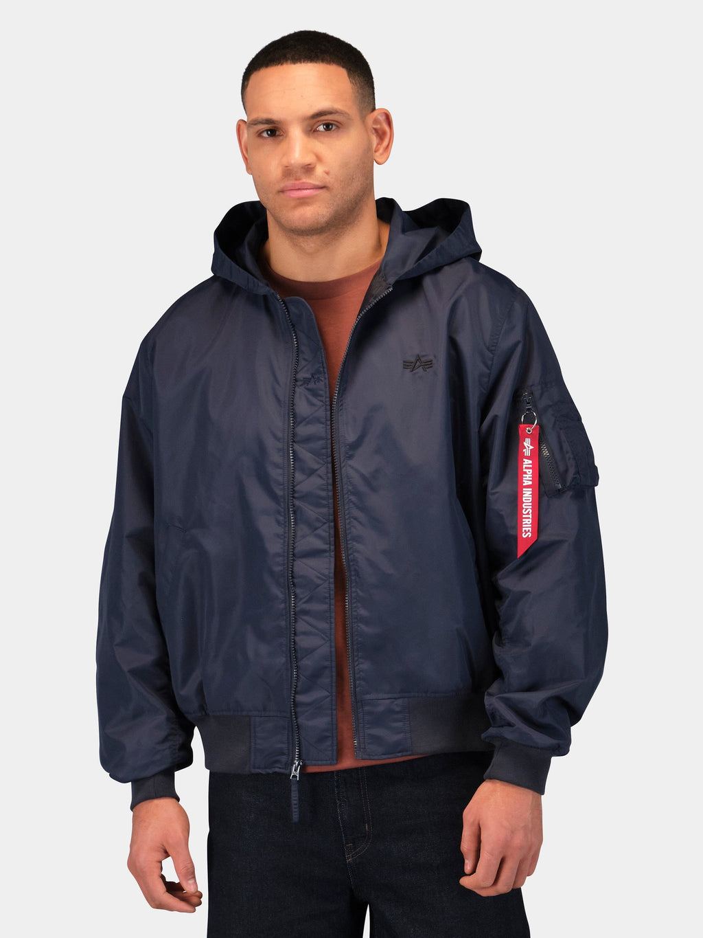 LOGO L-2B HOODED HUNTER FLIGHT JACKET FLIGHT Alpha Industries 