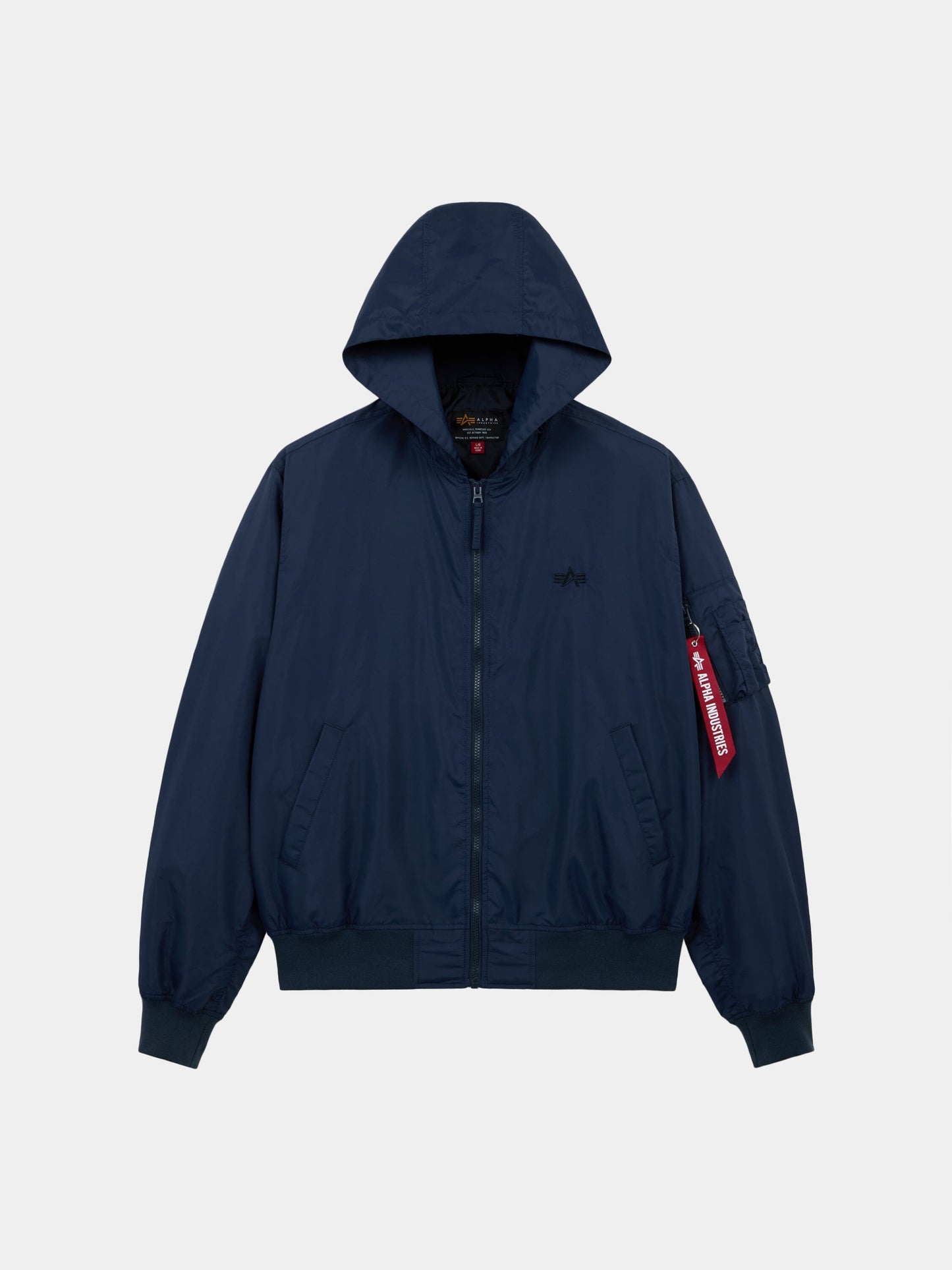 LOGO L-2B HOODED HUNTER FLIGHT JACKET FLIGHT Alpha Industries REPLICA BLUE XXS 