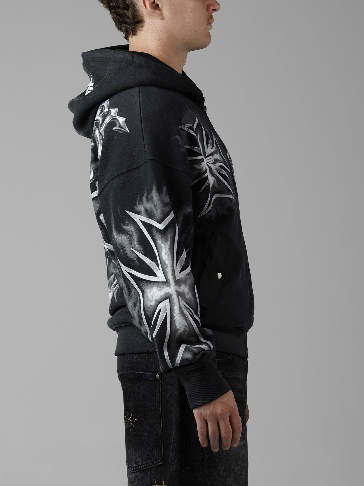 LOITER X ALPHA FULL ZIP UP TOP Alpha Industries 