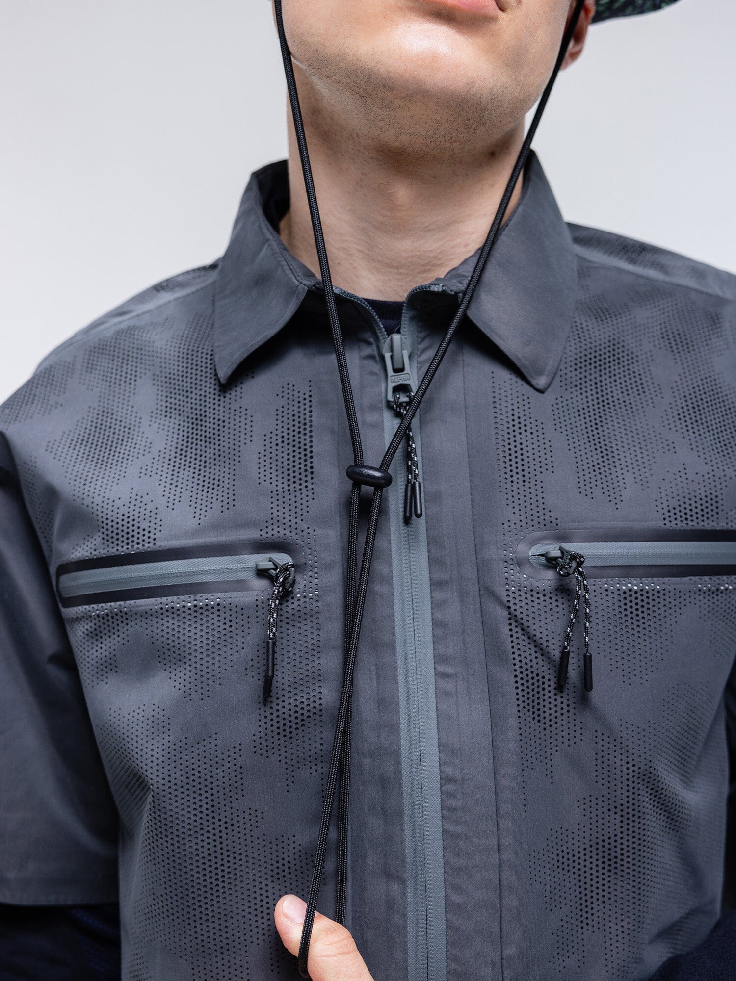 LONG SLEEVE LASER CUT SHIRT TOP Alpha Industries 