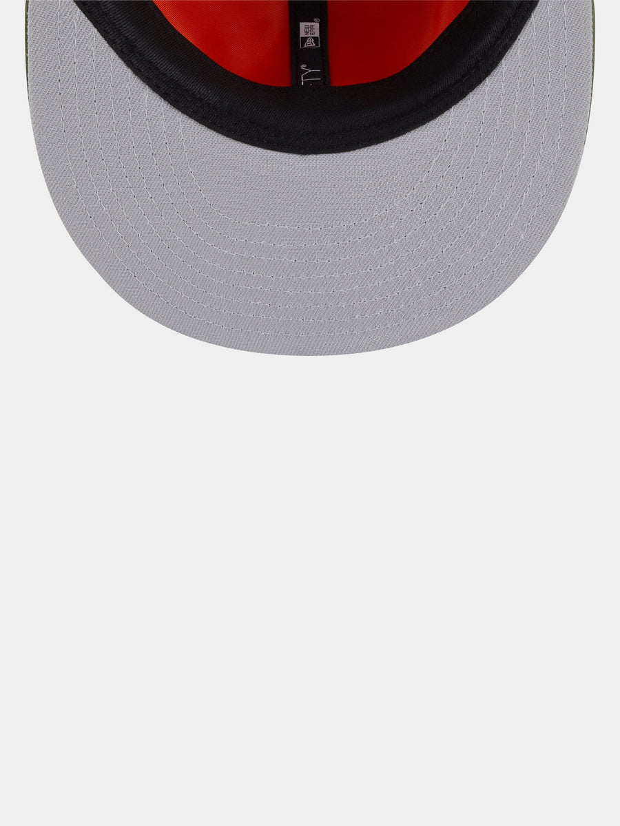 LOS ANGELES DODGERS X ALPHA X NEW ERA 5950 DOG EAR CAP (GREEN) ACCESSORY Alpha Industries 
