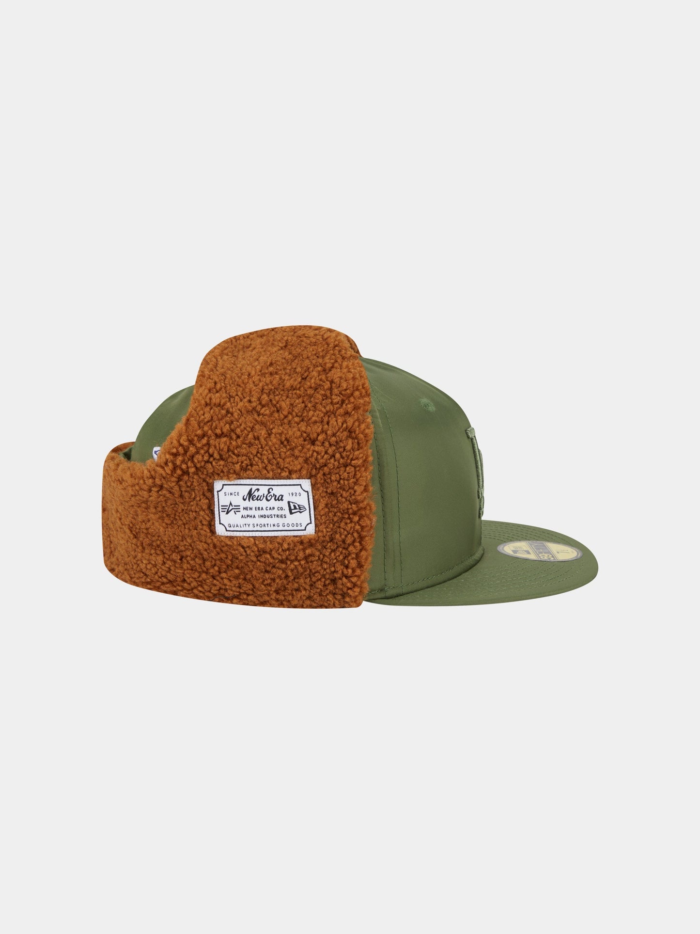 LOS ANGELES DODGERS X ALPHA X NEW ERA 5950 DOG EAR CAP (GREEN) ACCESSORY Alpha Industries 