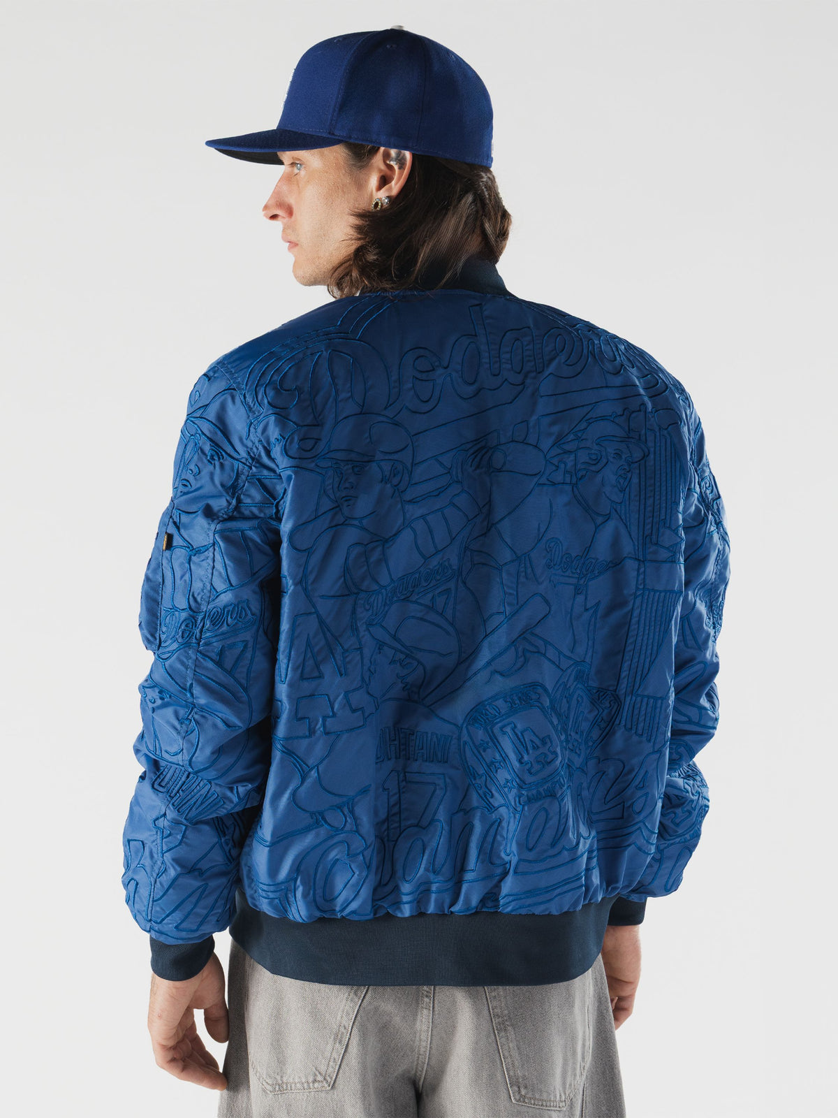 LOS ANGELES DODGERS X ALPHA X NEW ERA COMPLEXCON L-2B BOMBER JACKET OUTERWEAR Alpha Industries 
