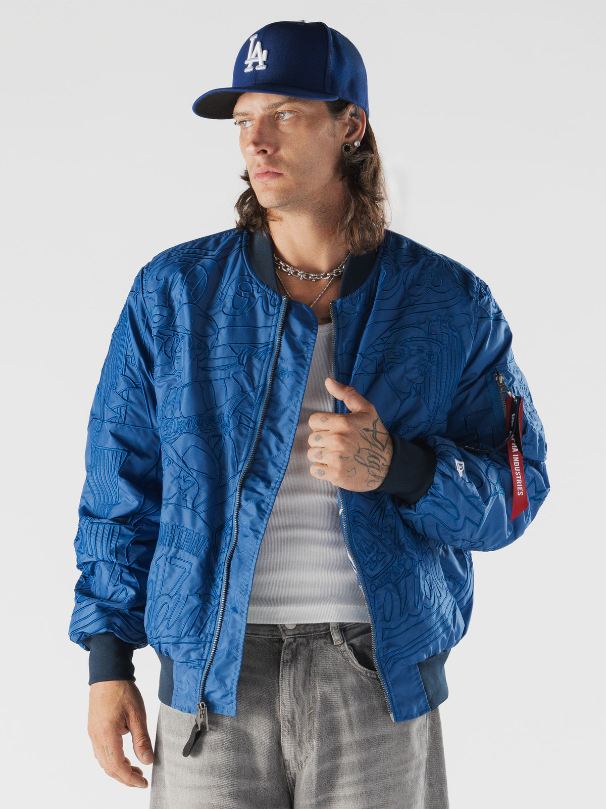 LOS ANGELES DODGERS X ALPHA X NEW ERA COMPLEXCON L-2B BOMBER JACKET OUTERWEAR Alpha Industries 